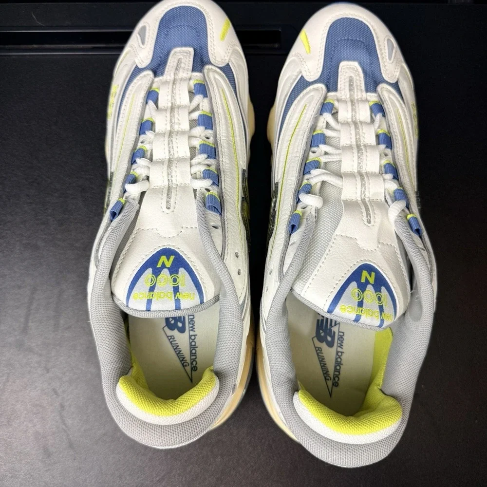 New Balance 1000 Mens Size 8.5 Shoes M1000CA‎ Sea Salt Heron Blue Sneaker White